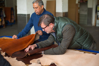 Leather inspection in Italy