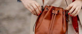 Womens Leather Purses bucket bag