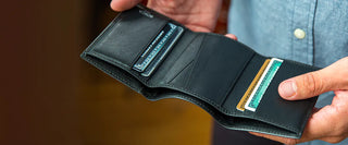 MEN'S LEATHER TRIFOLD WALLETS