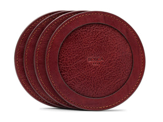 Vachetta Round Coasters - Set of 4