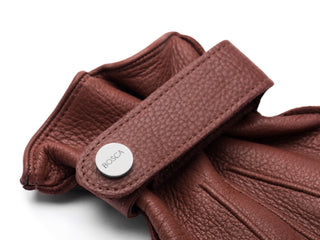 Deerskin Glove w/ Button Strap