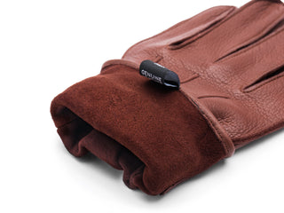 Deerskin Glove w/ Button Strap