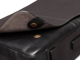 Dolce Italia Messenger flap snap in Black