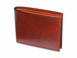 Contrast Old Leather Bifold w/ ID Flap