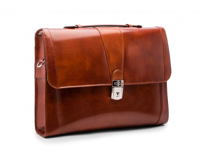 Thin Envelope Brief | Men's Old Leather Bag | Bosca
