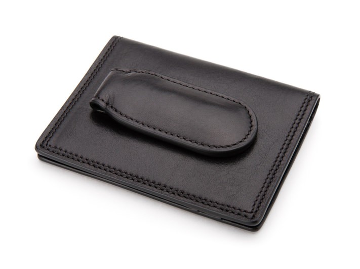 Front Pocket Wallet w/Magnetic Clip | Leather Men's Bifold Wallet | Bosca