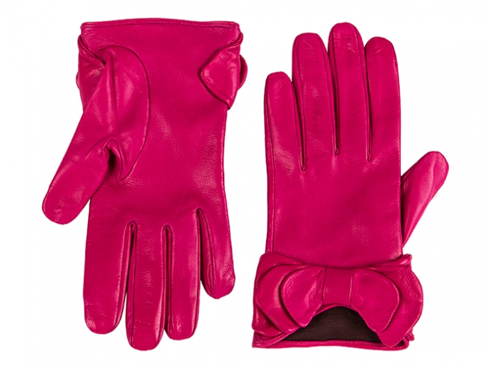Short Lambskin Glove w/ Bow | Cold Weather Gloves | Bosca