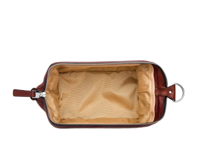 Leather Cross Body Bag Four Zipper Small Travel Purse - Black - Brown -  Wine - Tan