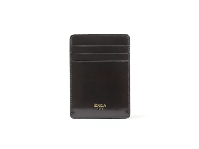 Bosca Vintage Crocco Leather Deluxe Front Pocket Wallet