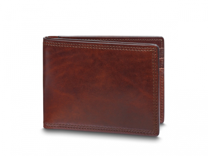 Caran d'Ache - Delvaux Leather 8 Card Mens Bifold Calf Wallet