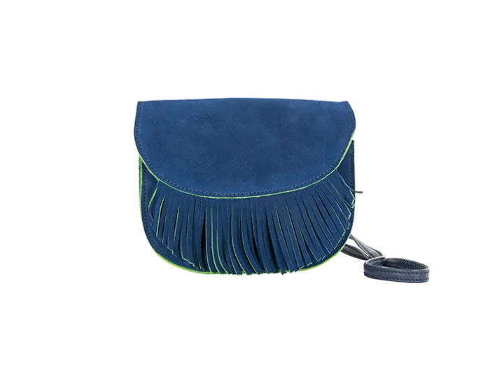 Blue Suede Handbag Mini