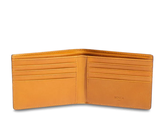 8 Pocket Deluxe Executive Wallet, Men's Leather Bifold Wallet