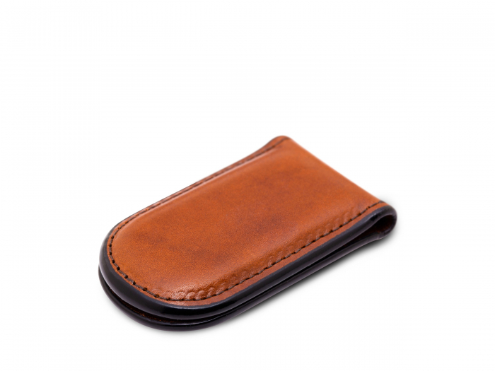 Magnetic Money Clip, Men's Old Leather Wallet