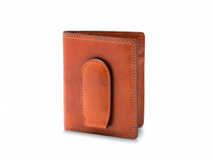 Front Pocket Wallet w/ Magnetic Clip | Men's Leather Bifold Wallet