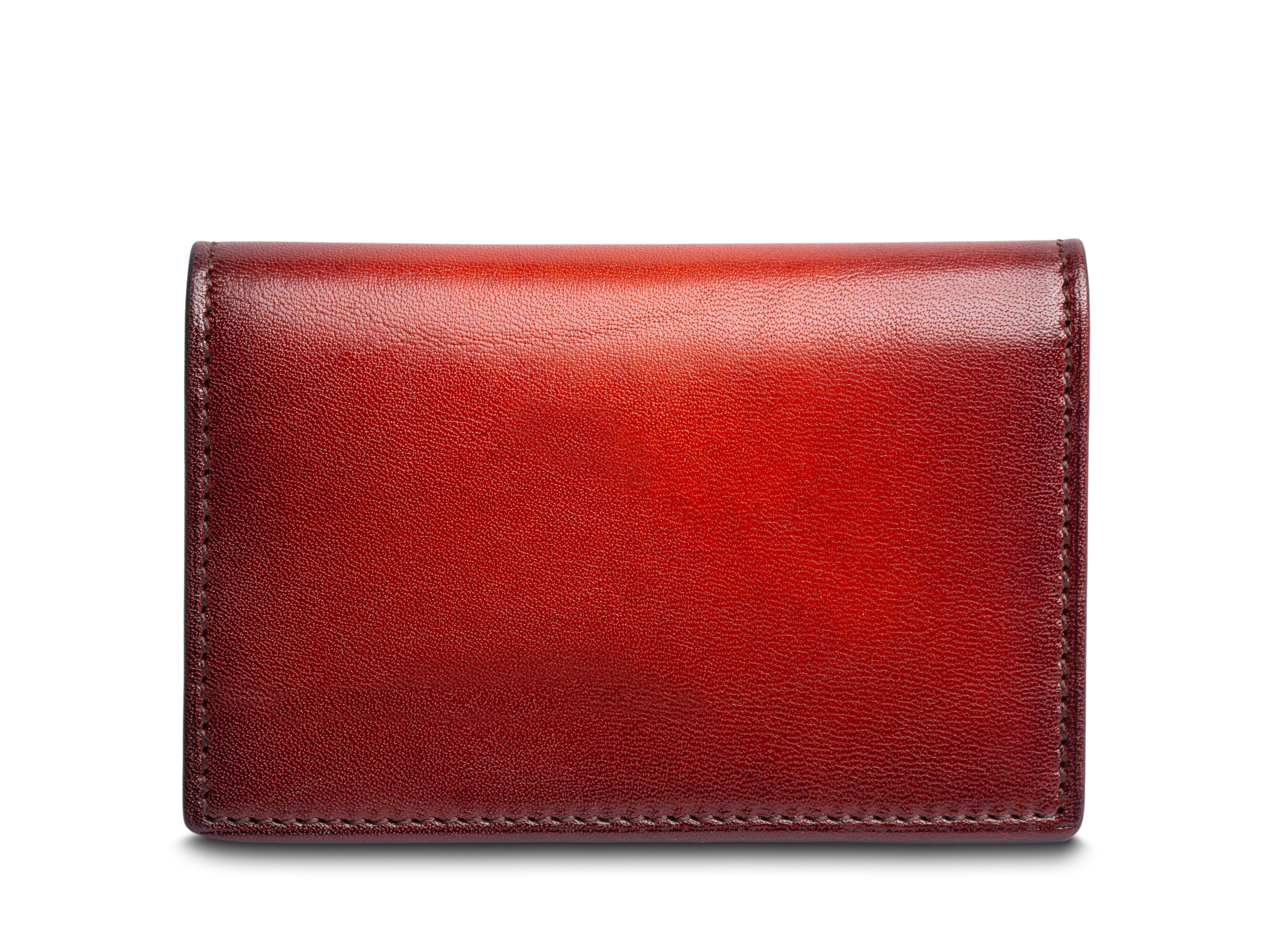 wallet with hand stained treatment