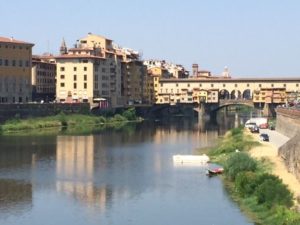 Florence, Italy, near the Bosca tanneries and factories.