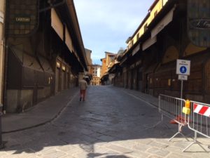 Empty Streets of Florence, Italy